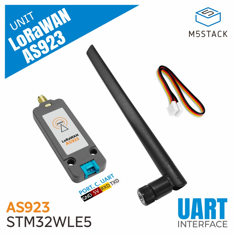 M5Stack Core2 - Unidad oficial de LoRaWAN M5Stack US915/EU868/AS923(STM32WLE5)