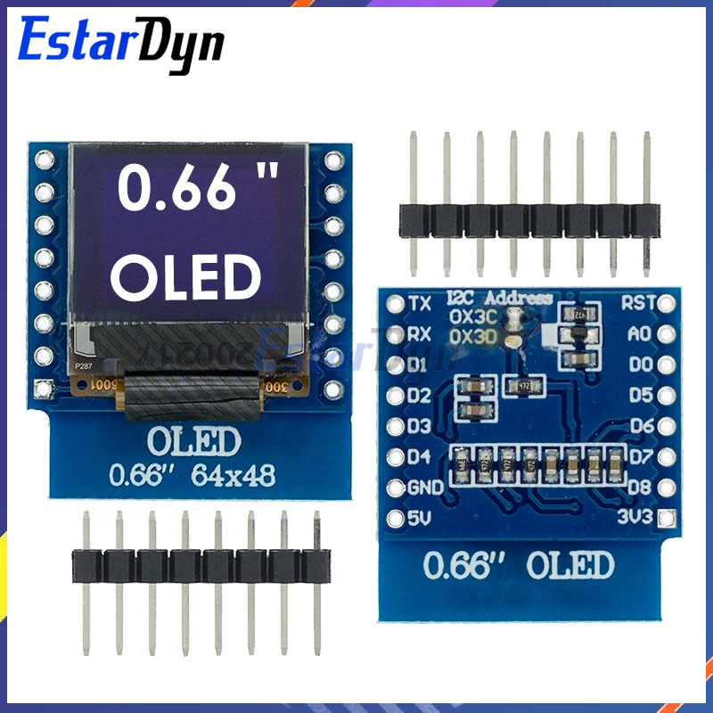Pantalla LCD LED OLED de 0,66  - Wemos D1 reseña y precio