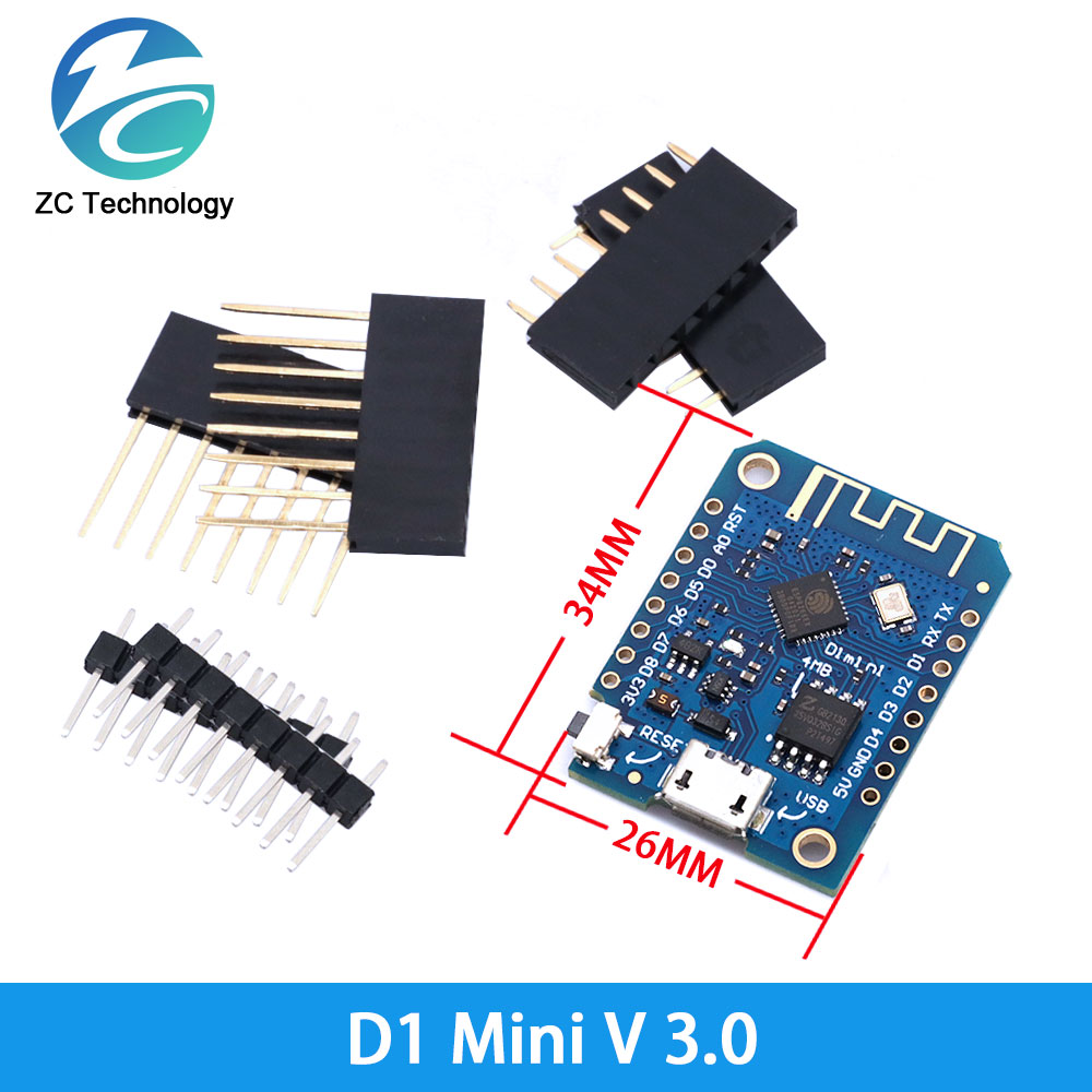 D1 Mini ESP8266 ESP-12F CH340G - Wemos D1 reseña y precio