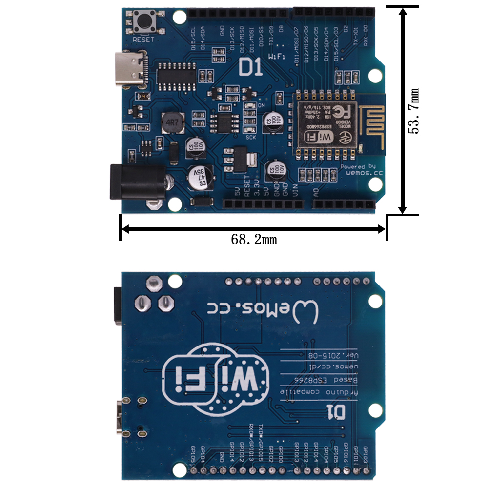 Placa de desarrollo WeMos D1 R - Wemos D1 reseña y precio