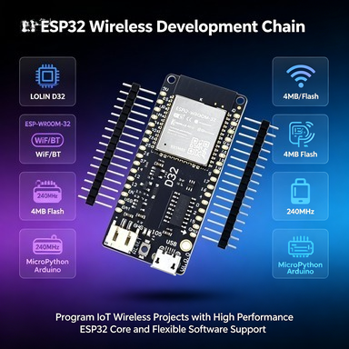 Placa Wemos LOLIN D32 V1.0.0 E - Lolin D32 reseña y precio